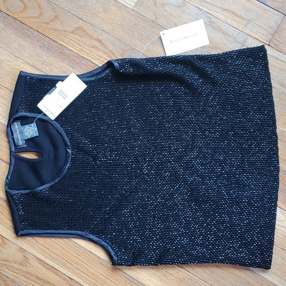 Banana Republic womens 100% merino wool hand beaded tank NWT size xs - Picture 1 of 8
